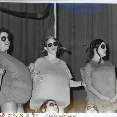 Students in a play, 1971