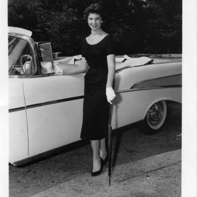 JoAnn Gourley Bainbridge, class of 1957, as "Best Dressed."