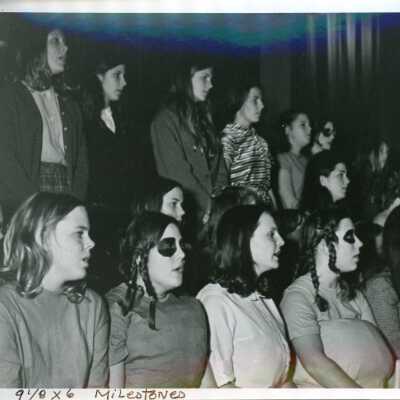 Students in a play, 1971