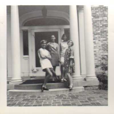 Students on Souby Hall steps, 1968
