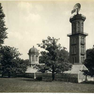 Photo of greenhouse and tower