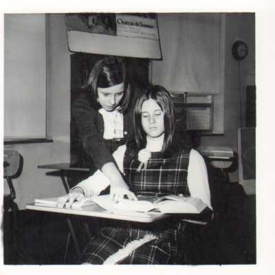 Students in a classroom, 1970