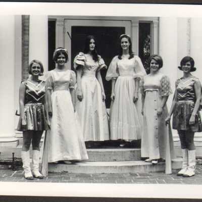 Lady of the Hall and attendants in 1969