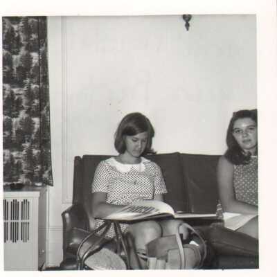 Sandy Feustal and Laura Barton, 1970