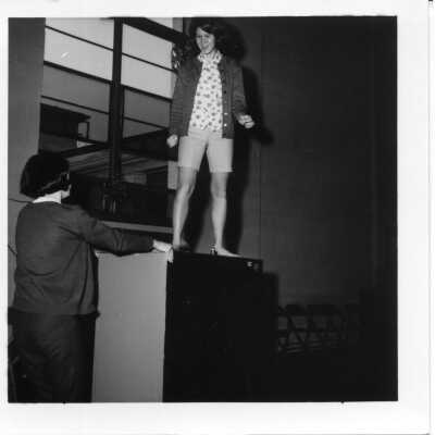 Melissa Burrus Johnson in Bullard Gym