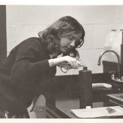 Science classroom, 1970s