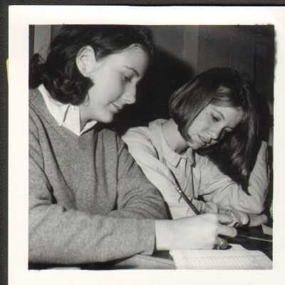 Students studying in 1969