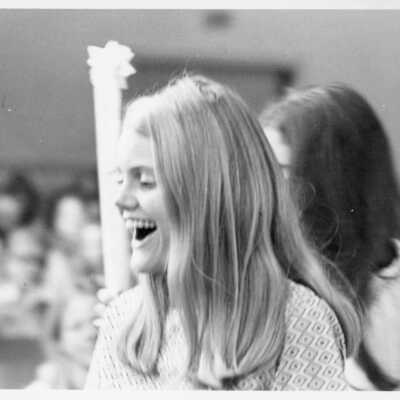 Girl laughing, 1973