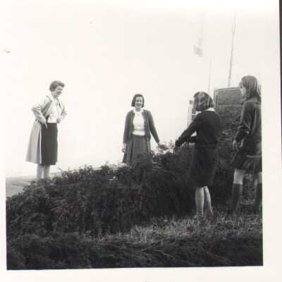 Miss Penny and students, 1960s