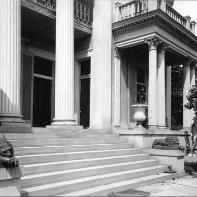 Acklen Hall front steps
