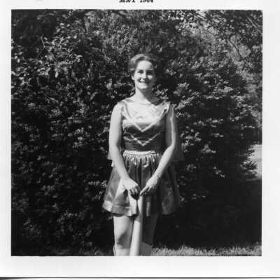 Student in a costume, 1964