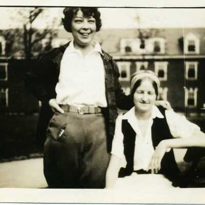 Frances Hinson and Aleena Robson, 1928