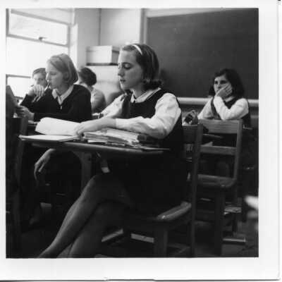 Students in a classroom, 1967