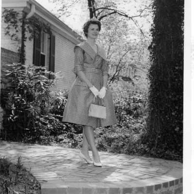 Susan Willingham Simons, class of 1960, poses for her senior superlative photo for "Most Sophisticated."