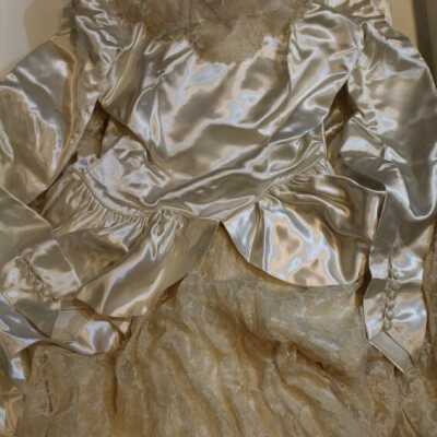 Wedding Dress donated by Jane Gray Buchanan, WB 1949