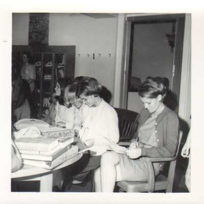 Students studying, 1960s