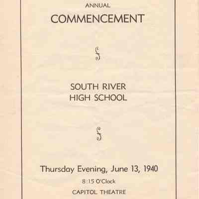 1940 Annual Commencement, South River High School