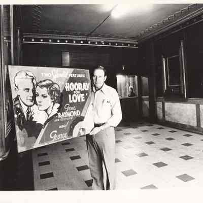 Milton Dorin in the Lobby of Wilshire Fashions