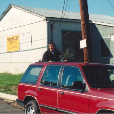 Bob Rafano preparing for the parade.