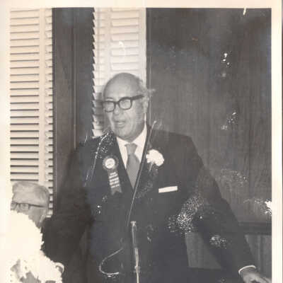 Joseph G. Mark Acting as Master of Ceremonies