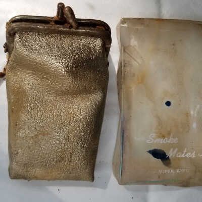 Cigarette Case with Lighter and Cigarettes