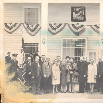 Group Gathered in Front of the South River Library