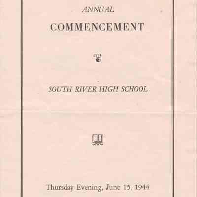 1944 Annual Commencement, South River High School
