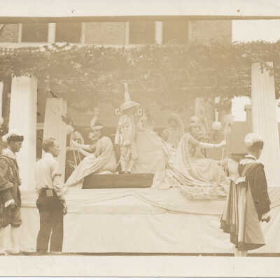 Float Carrying Queen Riverie and Her Court