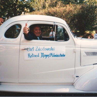 Former Mayor Chet Zdrodowski in the Parade for South River's 275th Anniversary