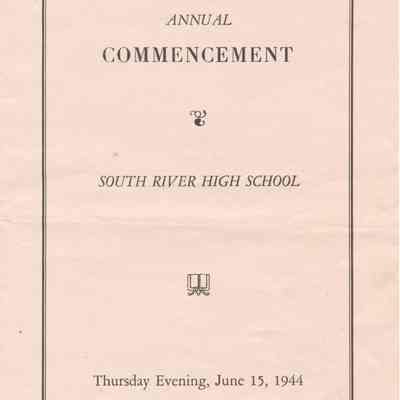 1944 Annual Commencement, South River High School
