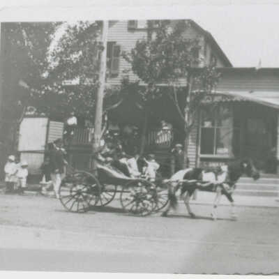 Horse and cart in 200th anniversary parade