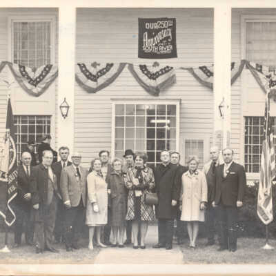 Group Gathered in Front of the South River Library