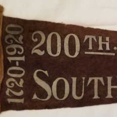 Pennant Commemorating the 200th Anniversary of South River, NJ: 1720-1920