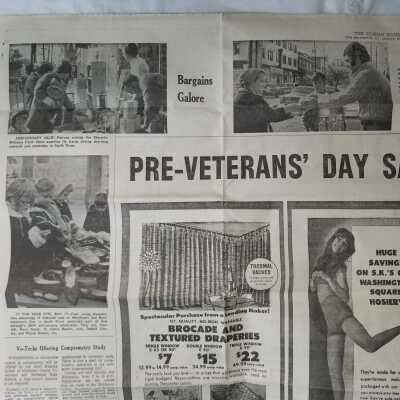 Page from the Sunday Home News, November 8, 1970