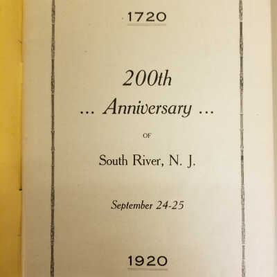 Title page of the program from the 200th anniversary celebration.