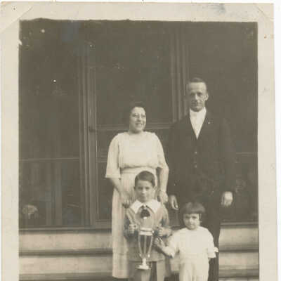 Booraem family with trophy