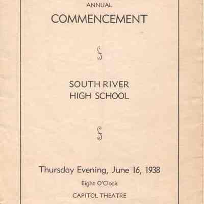 1938 Annual Commencement, South River High School