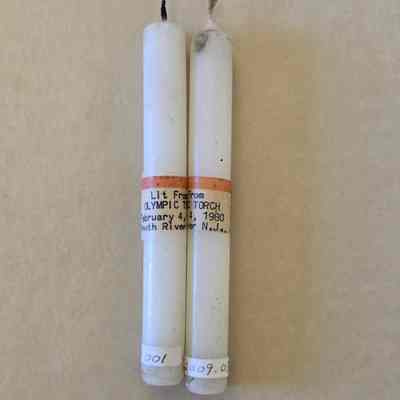 Candles Lit from Olympic Torch