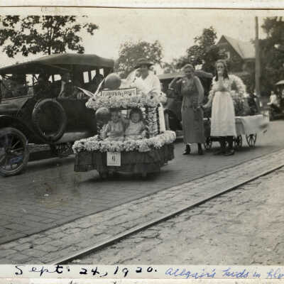 Garden of Roses Float in Baby Parade