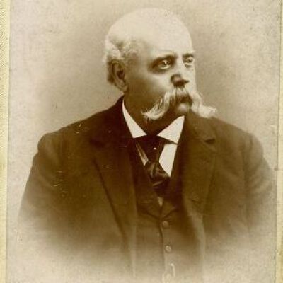 Samuel G. Kittredge portrait & wedding invitation