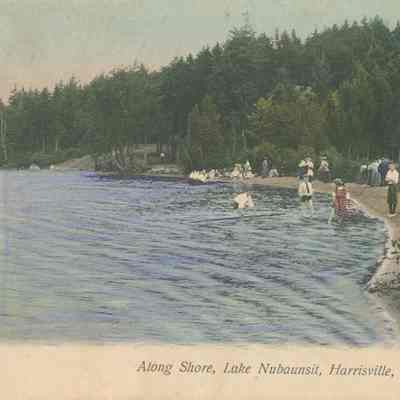 Along Shore, Lake Nubaunsit, Harrisville, N.H.