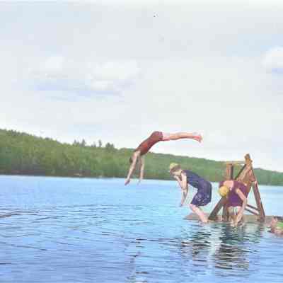 Wellwood Camp Dive, Lake Skatukakee 1922