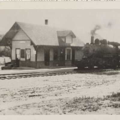 Chesham Railroad Station with Steam Locomotive
