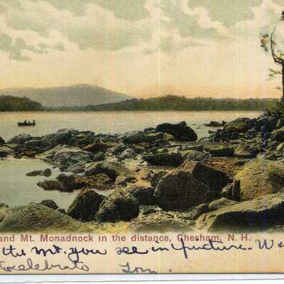 Silver Lake and Mt. Monadnock in the distance, Chesham, N.H.