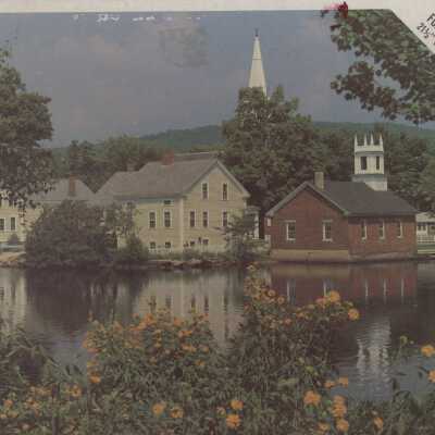 Jigsaw puzzle with color photo of view towards Vestry from southwest