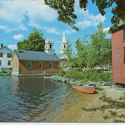 Vestry, red shed, Raley house, Cong. church