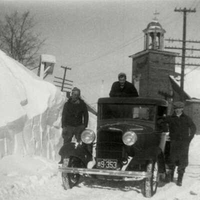 Mill Hill in Snow Storm