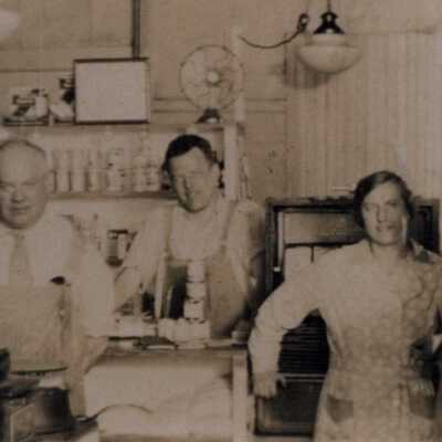 General Store workers, close-up