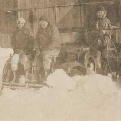 Winter scene at Silver Lake, before 1931