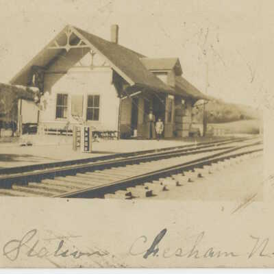 Chesham depot, 1911 (copy of postcard)